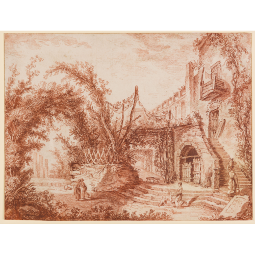 View of the ‘Temple of Jupiter Serapis’ at Pozzuoli, after Hubert Robert